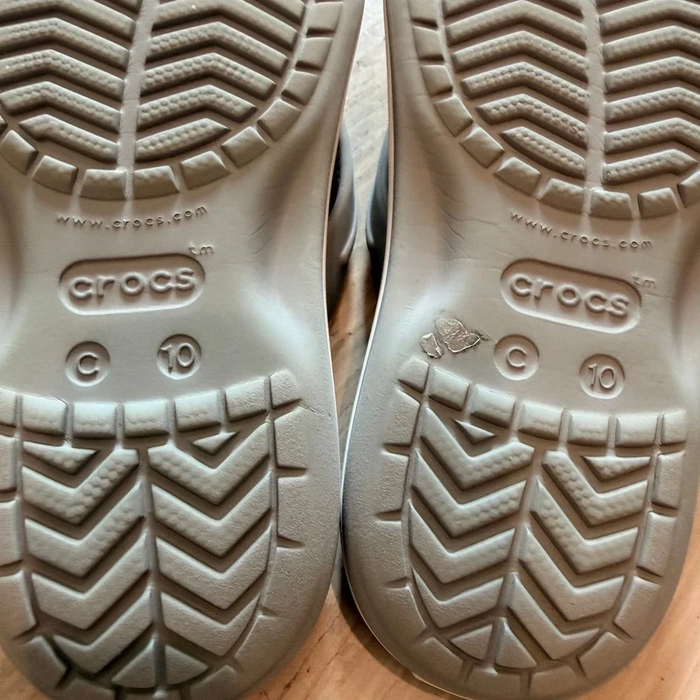 Crocs Unisex Crocband Flip Flop Sandals Lightweight Trip Water Summer Gray C10